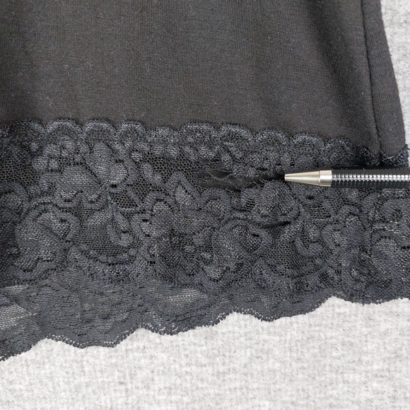 CATO WOMENS Y2K BLACK WITCHY WHIMSIGOTH FAIRY GRUNGE LACE TRIM CAMI SIZE M - Picture 12 of 14